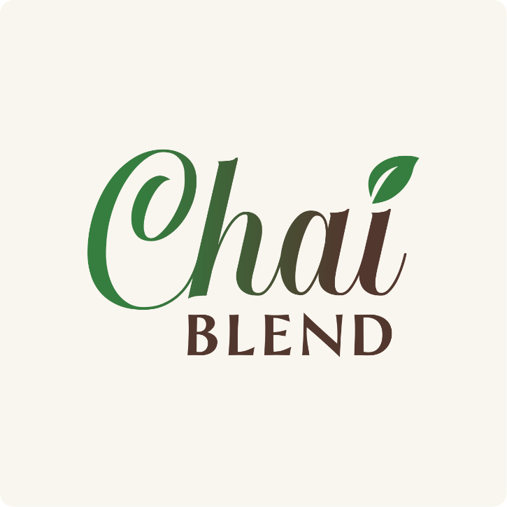 Final Chaiblend logo on cream background