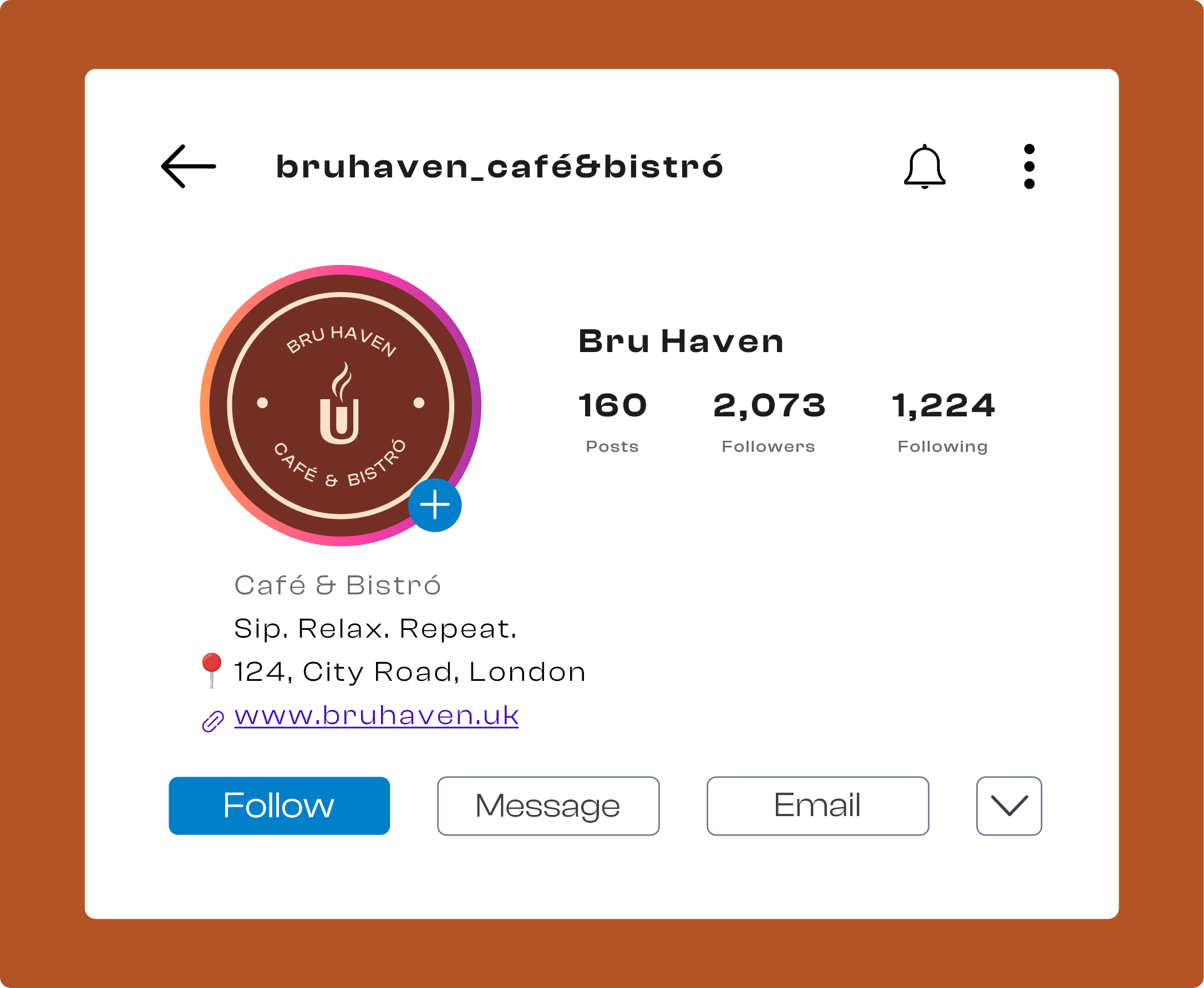 Instagram Profile Mockup